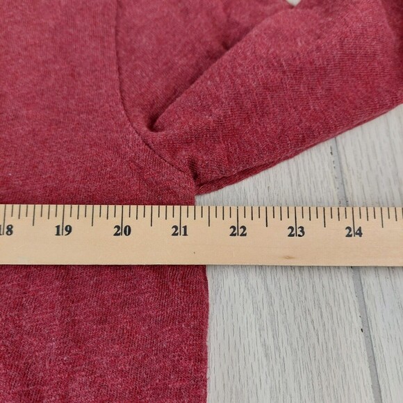 Tommy‎ Hilfiger Henley Shirt Mens Large Red Long Sleeve Knit 3 Button Casual - Picture 5 of 6